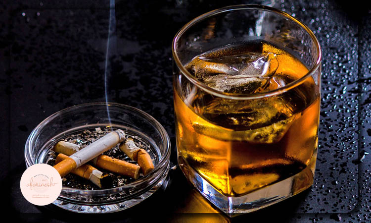 دلیل ریزش مو مصرف دخانیات و الکل