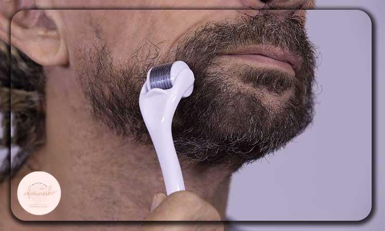 استفاده از درما رولر برای پرپشتی ریش