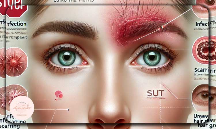 عوارض کاشت ابرو به روش sut