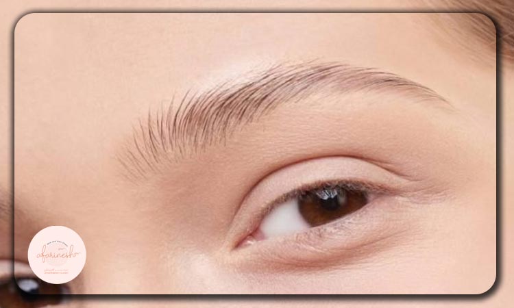 مدل ابرو با خمیدگی های جزئی