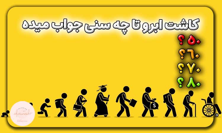 کاشت ابرو تا چه سنی جواب میده