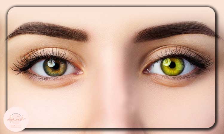 ابروهای دم‌کوتاه برای پیشانی پهن