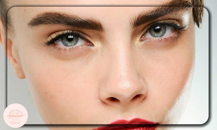 ابروهای پر و طبیعی