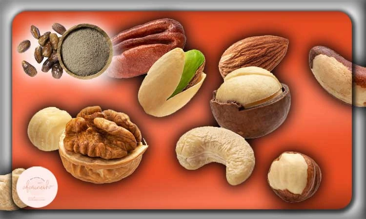 پودر خرما و روغن هفت مغز