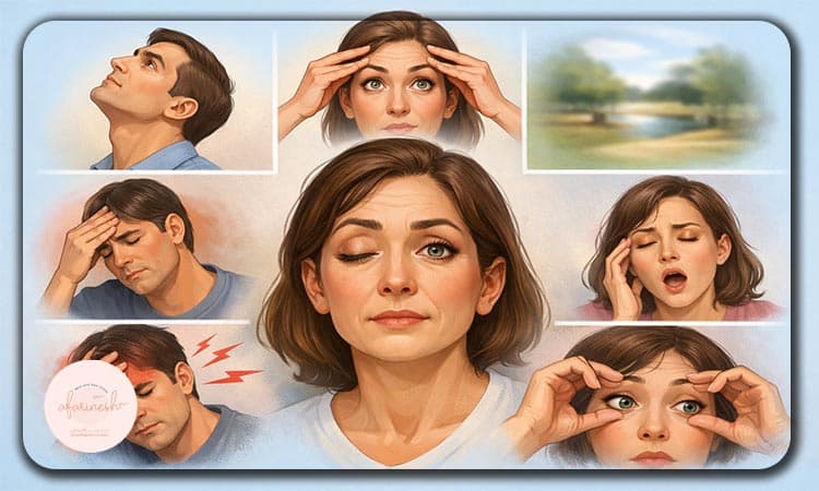 علائم افتادگی پلک