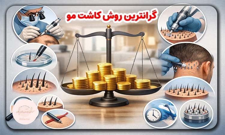 گرانترین روش کاشت مو